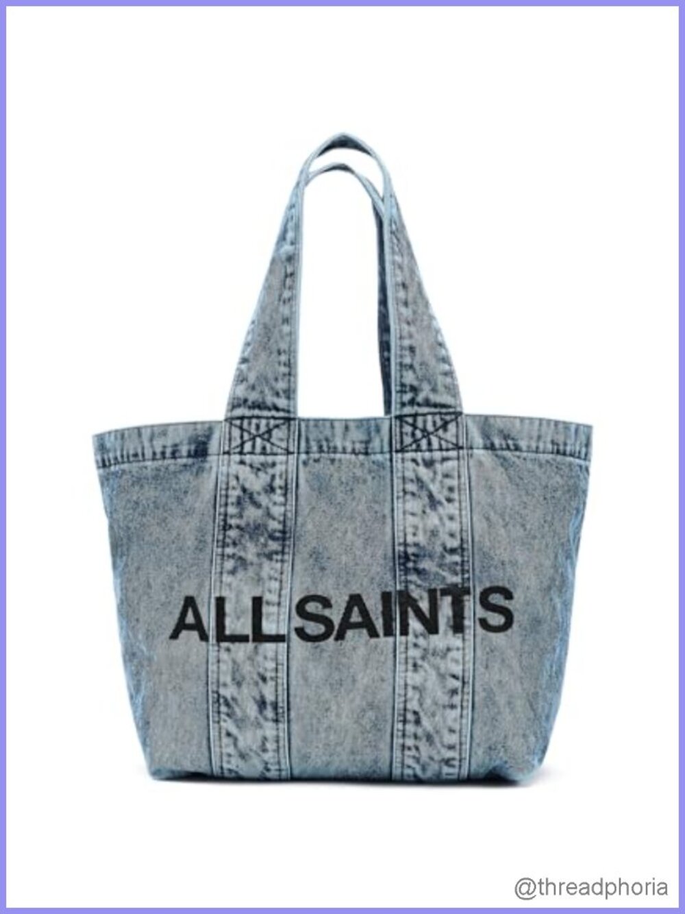 Denim Tote Bag Lightweight Everyday Carry Rectangular Handbag